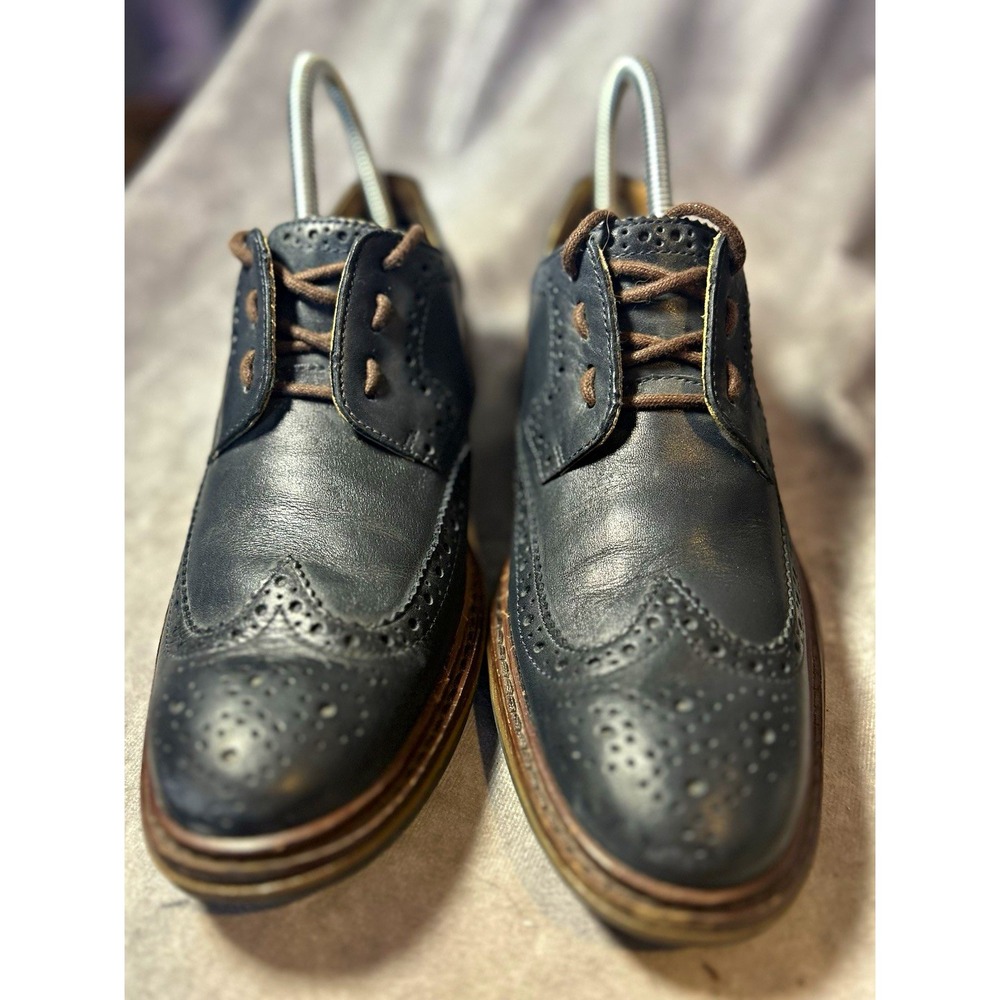 Cole Haan Men's Black Leather Wingtip Brogue Lace Up Dress Shoes